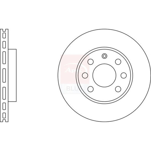 Apec 2 x Vented Front Brake Discs SDK6095