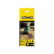 Flexovit 1/3 Sanding Sheets Plain Medium 80 Grit (Pack 10) - 63642526320