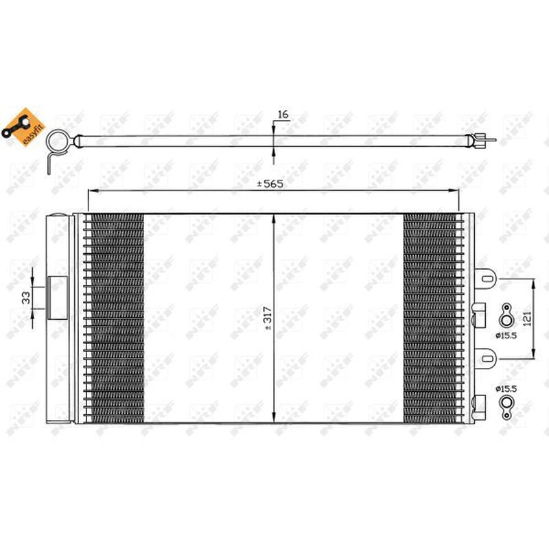 NRF Air Conditioning Condenser 35606