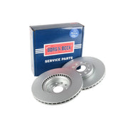 Borg & Beck 2 x Vented Front Brake Discs BBD4383