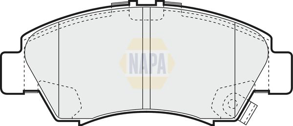 NAPA Front Brake Vented Discs & Pads fits HONDA