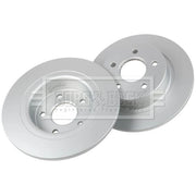 Borg & Beck 2 x Solid Rear Brake Discs BBD4403