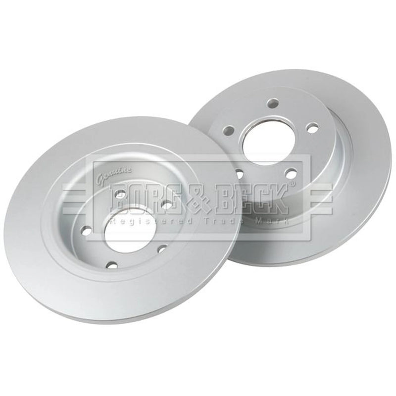 Borg & Beck 2 x Solid Rear Brake Discs BBD4403
