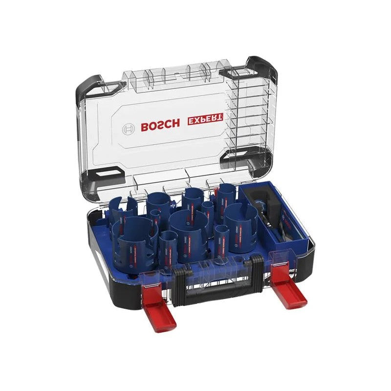 Bosch Powertool Accessories EXPERT Multi Material PC Plus Hole Saw Set, 15 Piece