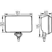 Hella Front Right Fog Light H3 1NB 005 860-201