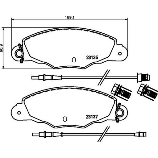 Mintex Front Brake Pad Set MDB1939