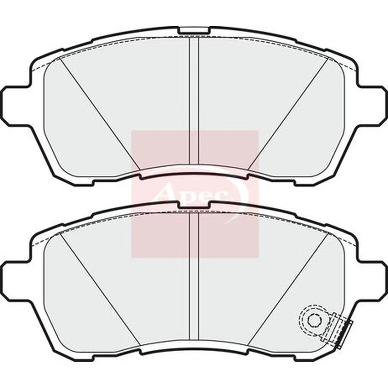 Apec Front Brake Pad Set PAD1626