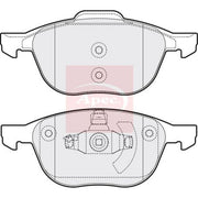 Apec Front Brake Pad Set PAD1415