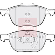 Apec Front Brake Pad Set PAD1415