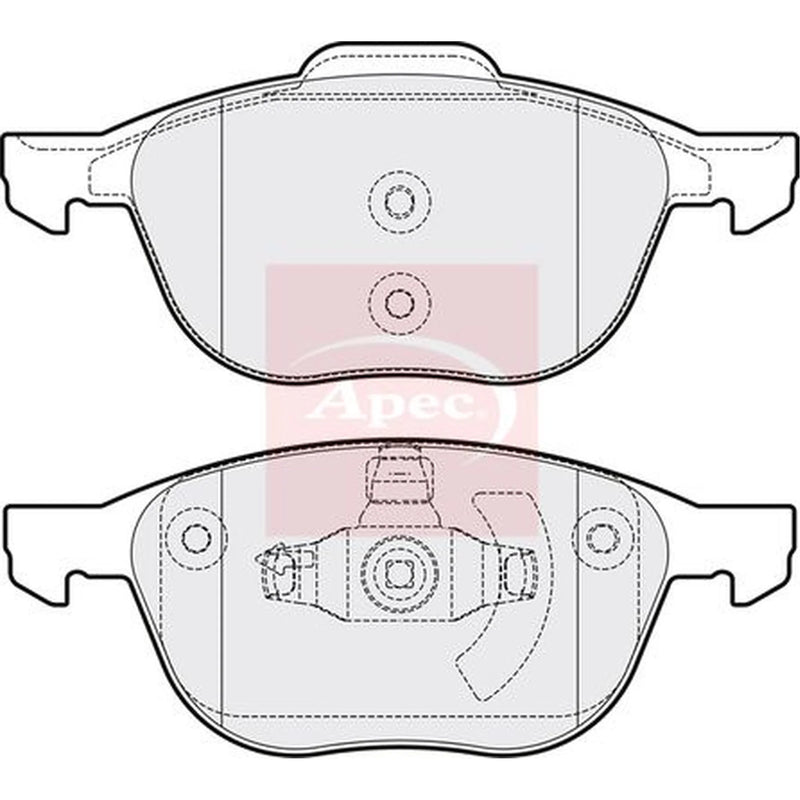 Apec Front Brake Pad Set PAD1415