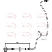 Apec Brake Hydraulic Hose Line Rear Left HOS3768