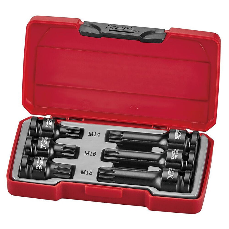 Teng Tools Impact Socket Set 1/2" XZN Triple Square 6 Pieces