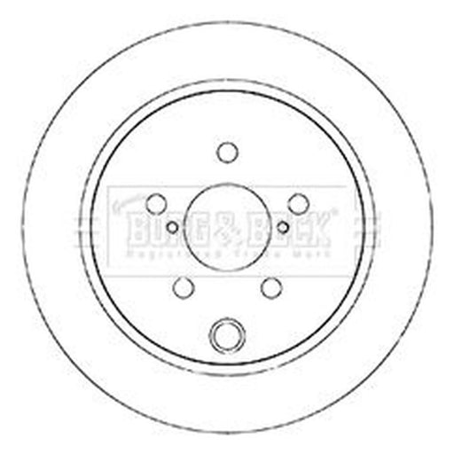 Borg & Beck 2 x Solid Rear Brake Discs BBD5345