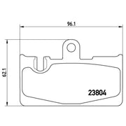 Brembo 4 x Rear Brake Pad Set P83059