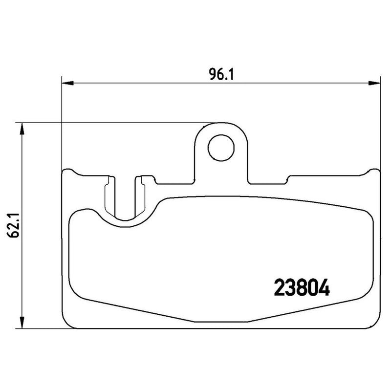 Brembo 4 x Rear Brake Pad Set P83059