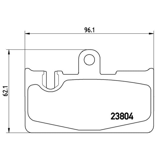 Brembo 4 x Rear Brake Pad Set P83059