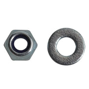 ForgeFix Nyloc Nuts & Washers Zinc Plated M4 ForgePack 50 - FPNYLOC4