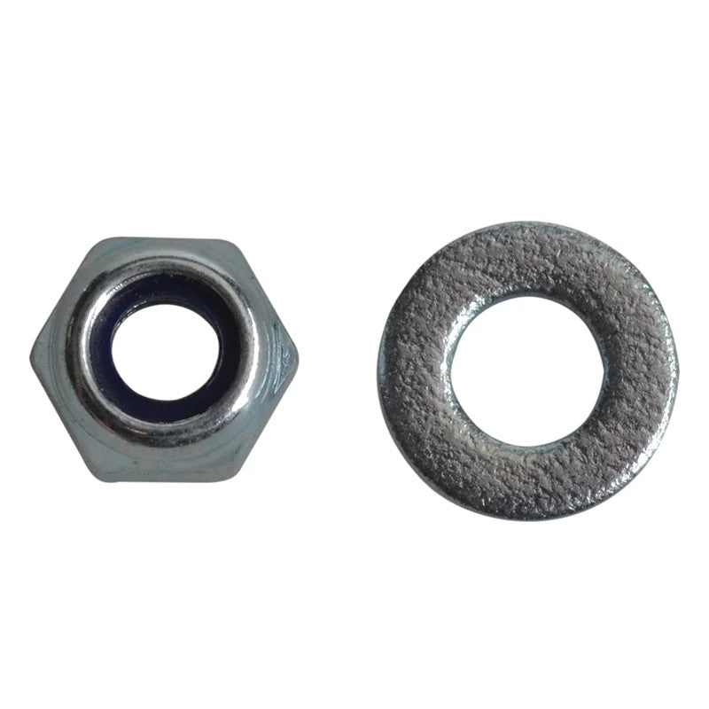 ForgeFix Nyloc Nuts & Washers Zinc Plated M4 ForgePack 50 - FPNYLOC4