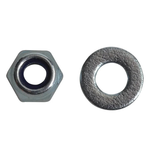 ForgeFix Nyloc Nuts & Washers Zinc Plated M4 ForgePack 50 - FPNYLOC4