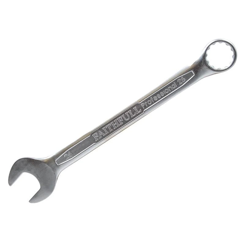 Faithfull Combination Spanner CV Satin Finish (group 2) 26-50mm