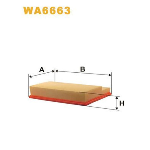 WIX Engine Air Filter WA6663