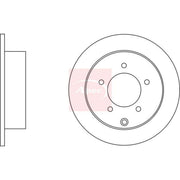 Apec 2 x Solid Rear Brake Discs DSK2667