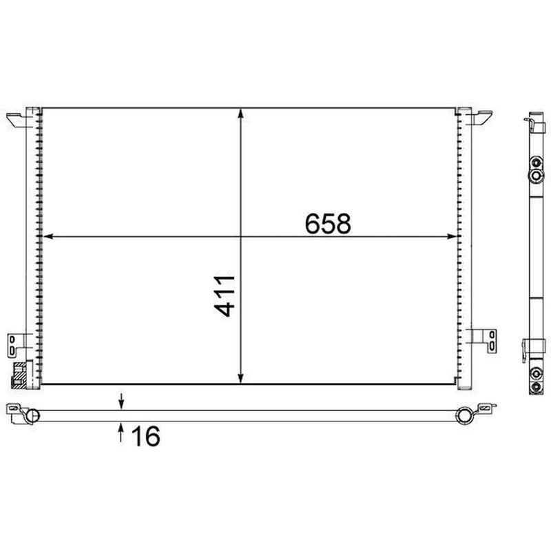Mahle Air Conditioning Condenser AC 295 000S