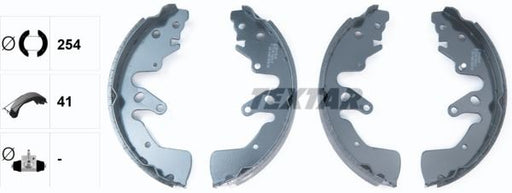 TEXTAR Brake Shoe Set Rear 254mm Brake Drum Diameter Fits Suzuki Grand Vitara TEXTAR - Town Parts