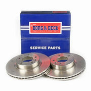 Borg & Beck 2 x Vented Front Brake Discs BBD5056