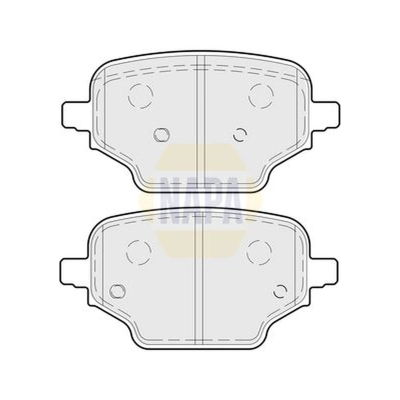 NAPA Rear Brake Pad Set NBP1673