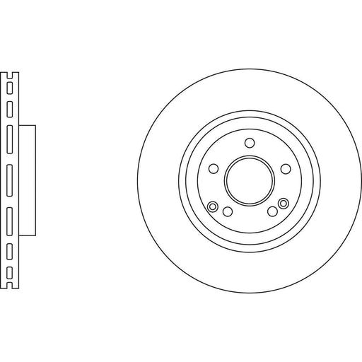 Apec Brake Disc Front Fits Mercedes C Class Clc Clk Apec  - Town Parts