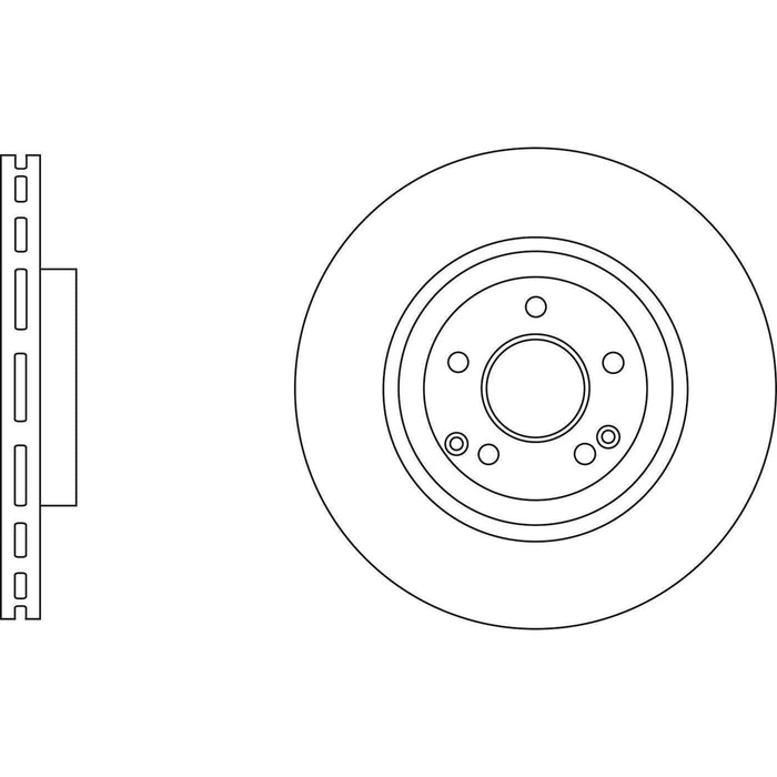 Apec Brake Disc Front Fits Mercedes C Class Clc Clk Apec  - Town Parts