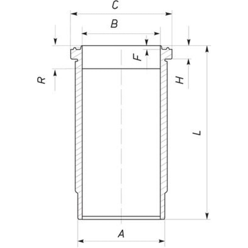 Mahle Engine Cylinder Liner Sleeve 130mm 061 WN 01 00