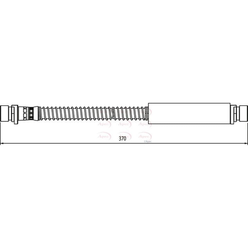 Apec Brake Hydraulic Hose Line Front HOS4142