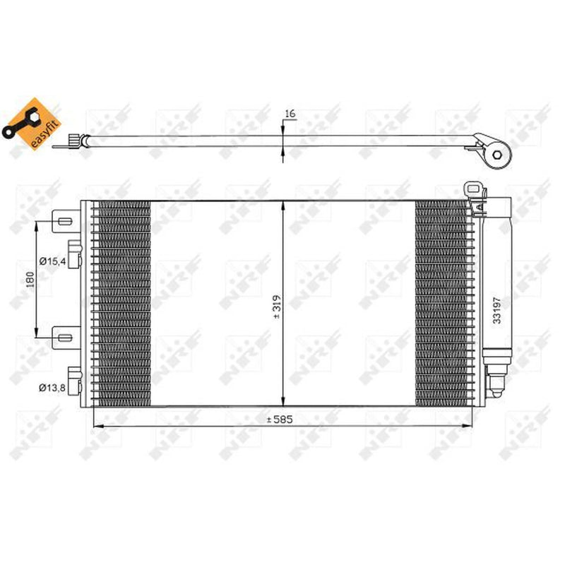 NRF Air Conditioning Condenser 35481