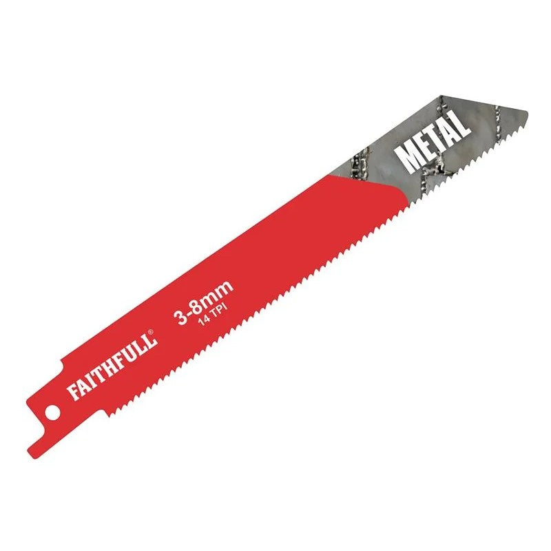 Faithfull S922BF Sabre Saw Blade Metal 150mm 14 TPI (Pack 5) - FAISBS922BF