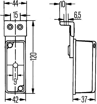 Hella 2XS 005 020-021 Clearance Light