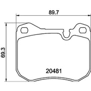 Mintex Front Brake Pad Set MDB1132