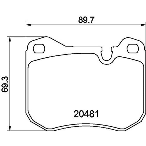 Mintex Front Brake Pad Set MDB1132