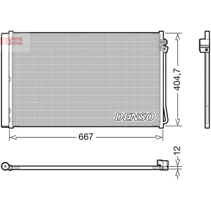 Denso Air Conditioning Condenser DCN17062