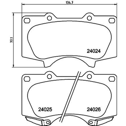 DON Front Brake Pad Set PCP1122