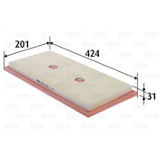 Valeo Engine Air Filter 585488