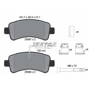Textar Rear Brake Pad Set 2598701