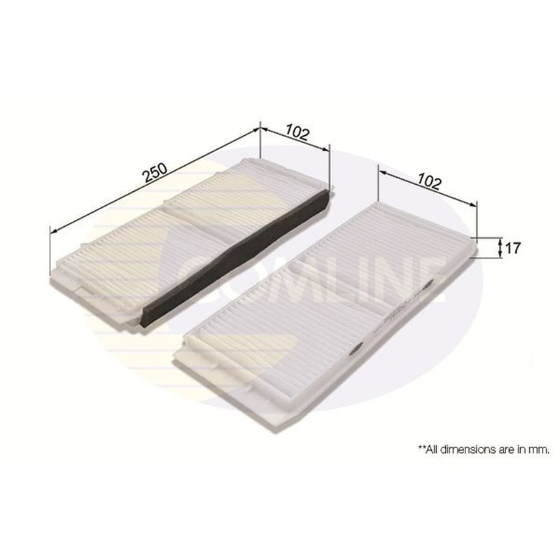Comline Cabin Air Filter (Pollen Filter) EKF336-2