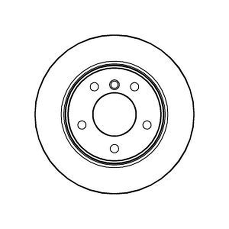 Abtex 2 x Solid Rear Brake Discs BD1249S