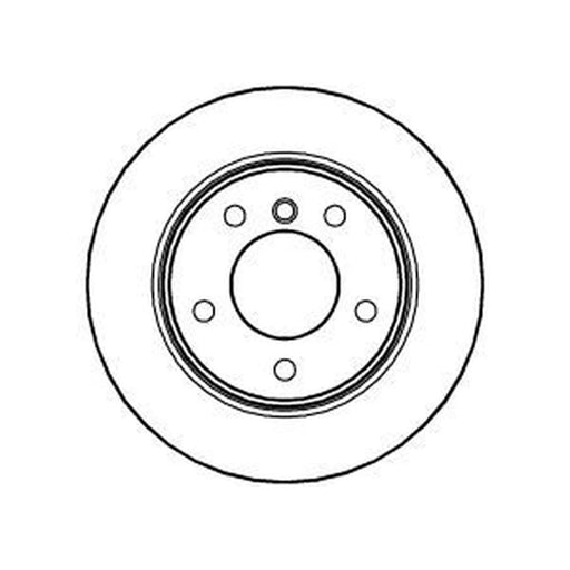 Abtex 2 x Solid Rear Brake Discs BD1249S