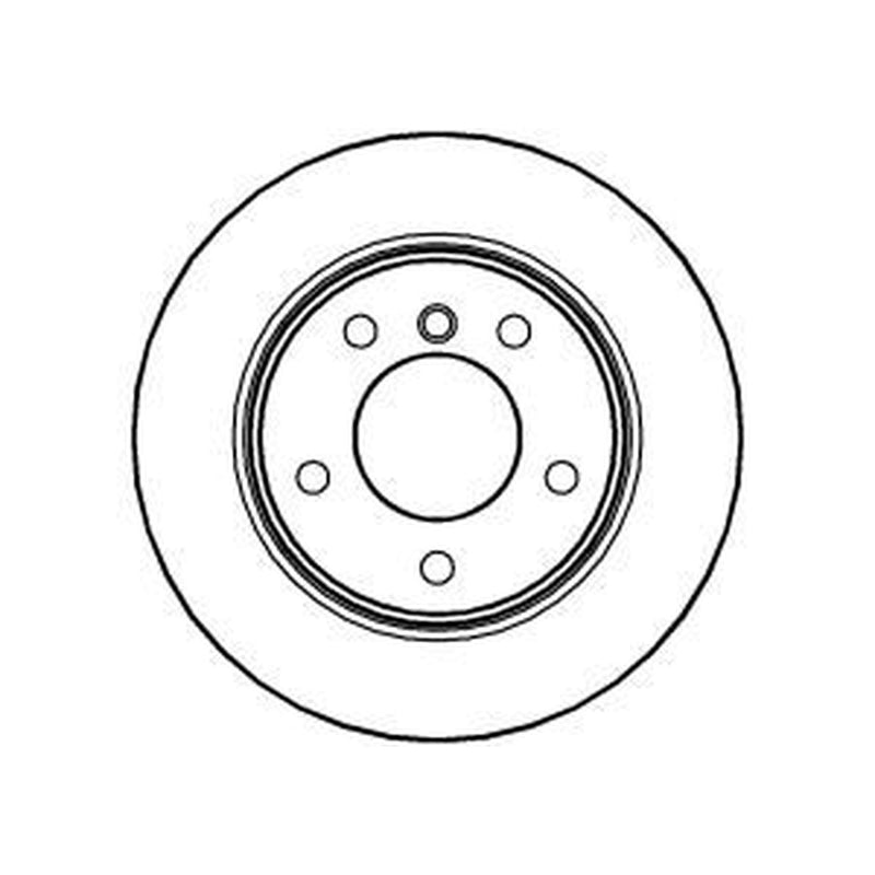 Abtex 2 x Solid Rear Brake Discs BD1249S