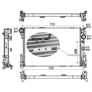 NRF Engine Radiator 53141