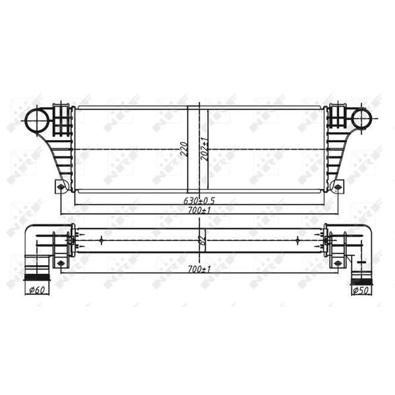 NRF Intercooler (Charge Air Cooler) 30097