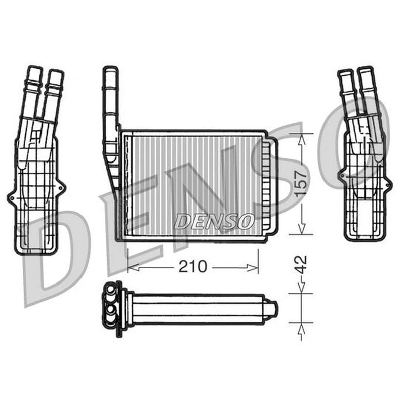 Denso Heater Matrix Core Heat Exchanger DRR23013